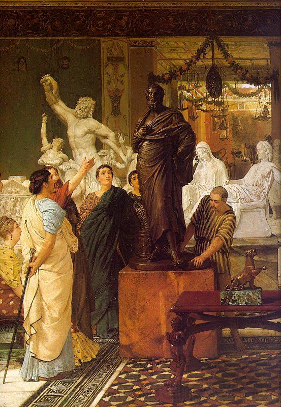Alma Tadema A Sculpture Gallery Norge oil painting art